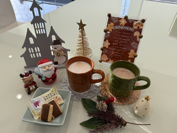 今月のスイーツは☕秋田米粉入りショコラタルトクッキー🍪